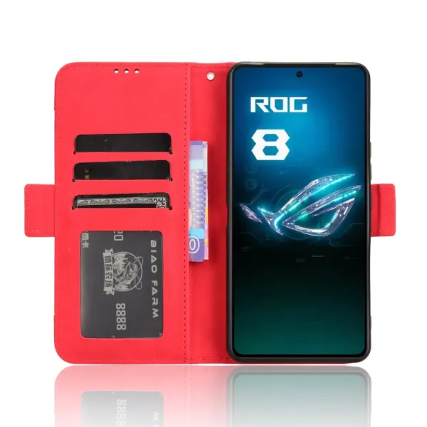 SLOT Peňaženkový obal pre Asus ROG Phone 8 Pro červený