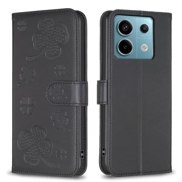 ART CLOVER Peňaženkový obal pre Xiaomi Redmi Note 13 Pro čierny