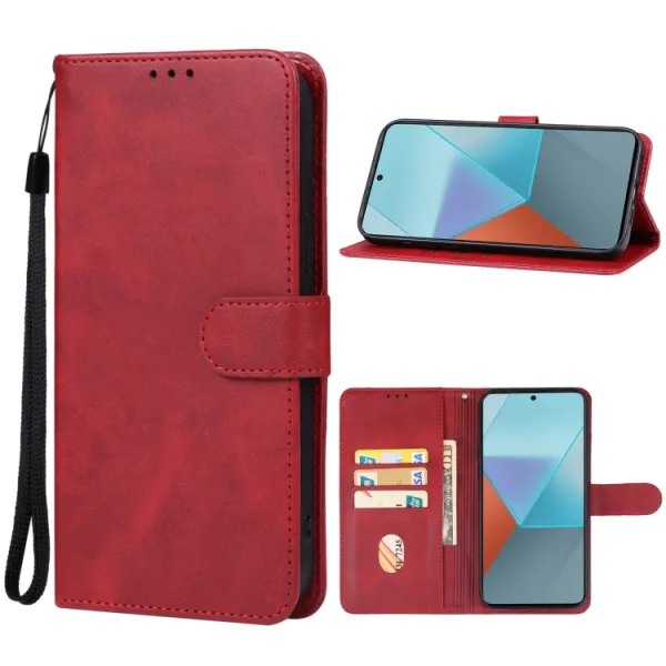 SMOOTH Peňaženkové puzdro pre Xiaomi Redmi Note 13 Pro červené