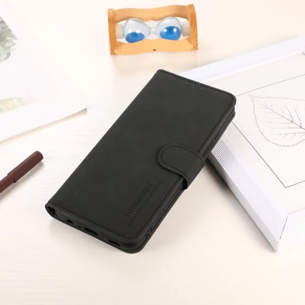 KHAZNEH MATTE Zaklápacie puzdro pre Oppo Reno12 Pro 5G čierne