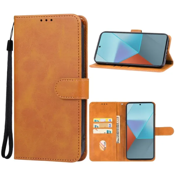 SMOOTH Peňaženkové puzdro pre Xiaomi Redmi Note 13 Pro hnedé