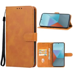 SMOOTH Peňaženkové puzdro pre Xiaomi Redmi Note 13 Pro hnedé