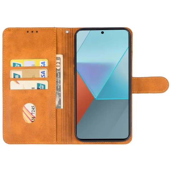 SMOOTH Peňaženkové puzdro pre Xiaomi Redmi Note 13 Pro hnedé