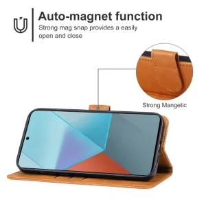 SMOOTH Peňaženkové puzdro pre Xiaomi Redmi Note 13 Pro hnedé