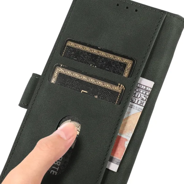 KHAZNEH MATTE Zaklápacie puzdro pre Xiaomi Redmi Note 13 Pro / Poco M6 Pro zelené