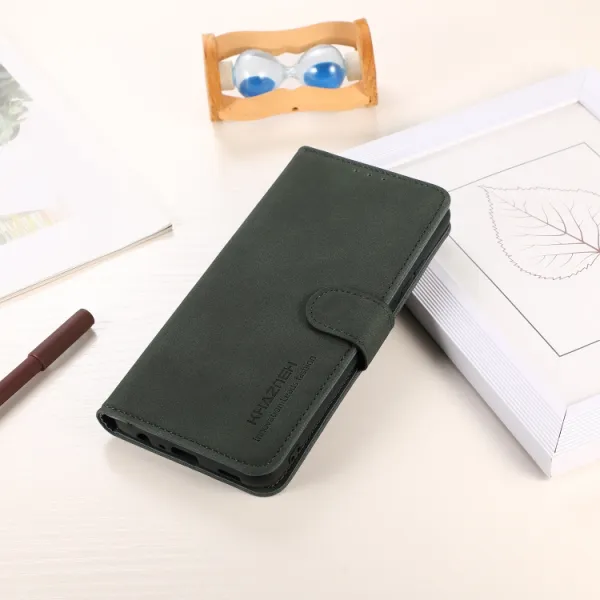 KHAZNEH MATTE Zaklápacie puzdro pre Xiaomi Redmi Note 13 Pro / Poco M6 Pro zelené