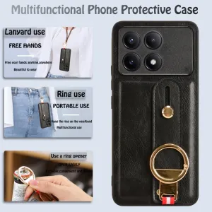 HANDY Ochranný kryt s držiakom Xiaomi Poco X6 Pro 5G čierny