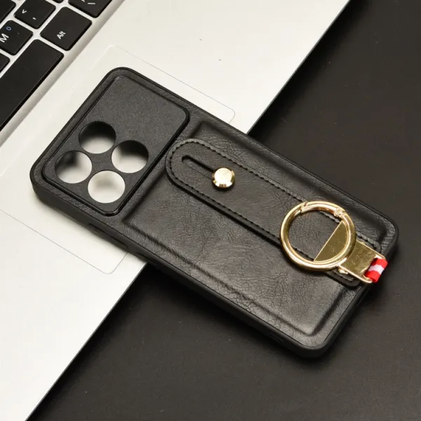 HANDY Ochranný kryt s držiakom Xiaomi Poco X6 Pro 5G čierny