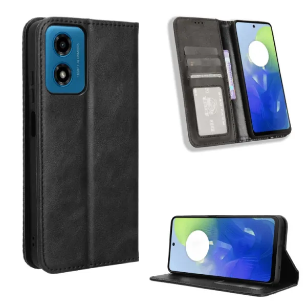 BUSINESS Peňaženkový kryt pre Motorola Moto G04 / G24 / G24 Power čierny