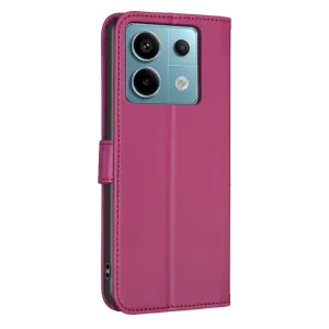 ART CLOVER Peňaženkový obal pre Xiaomi Redmi Note 13 Pro bordový
