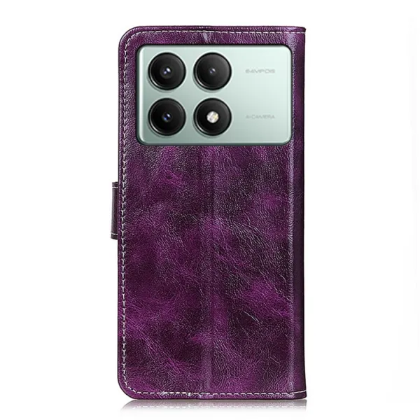 RETRO Peňaženkové puzdro Xiaomi Poco X6 Pro 5G fialové