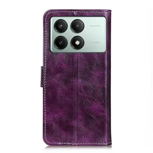 RETRO Peňaženkové puzdro Xiaomi Poco X6 Pro 5G fialové