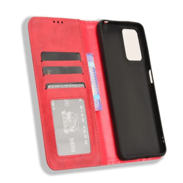 BUSINESS Peňaženkový kryt pre Motorola Moto G04 / G24 / G24 Power červený