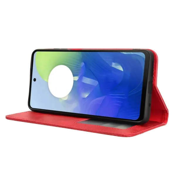BUSINESS Peňaženkový kryt pre Motorola Moto G04 / G24 / G24 Power červený