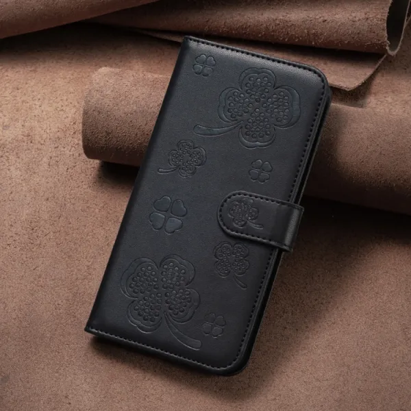 ART CLOVER Peňaženkový obal pre Xiaomi Redmi Note 13 Pro čierny