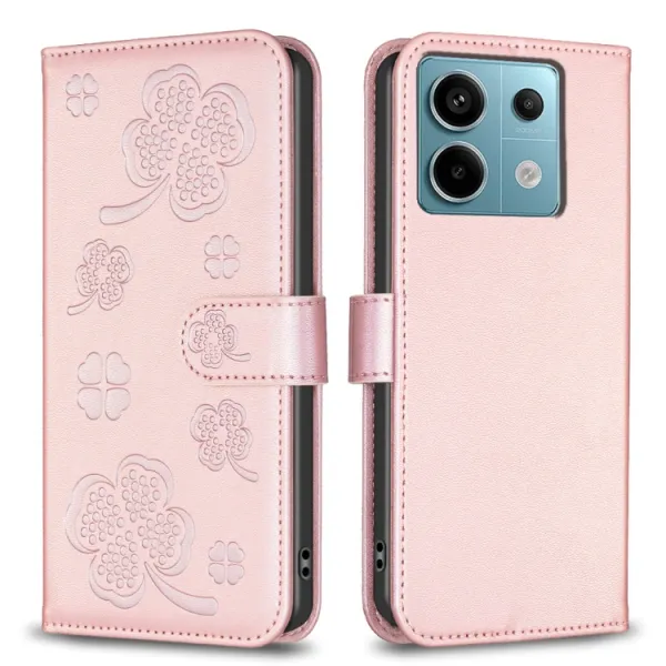 ART CLOVER Peňaženkový obal pre Xiaomi Redmi Note 13 Pro ružový