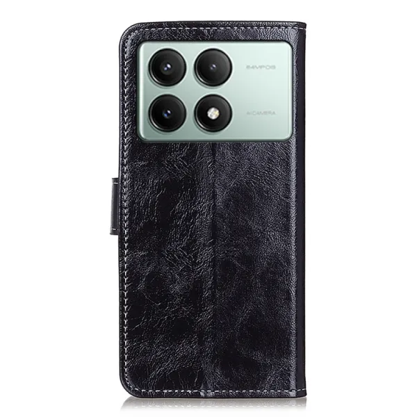 RETRO Peňaženkové puzdro Xiaomi Poco X6 Pro 5G čierne