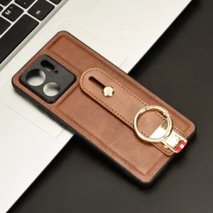 HANDY Ochranný kryt s držiakom Motorola Edge 40 hnedý