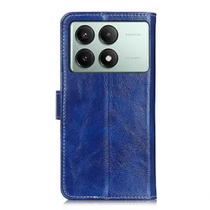 RETRO Peňaženkové puzdro Xiaomi Poco X6 Pro 5G modré