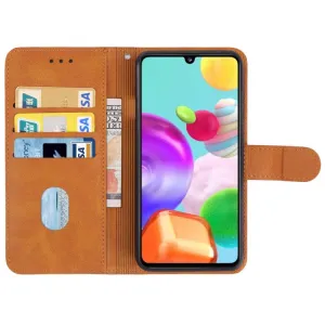 SMOOTH Peňaženkové puzdro pre Samsung Galaxy A41 hnedé
