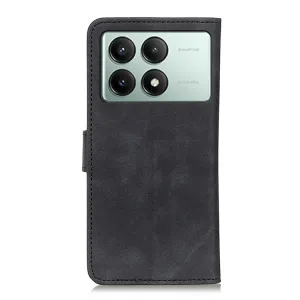 KHAZNEH RETRO Peňaženkové puzdro pre Xiaomi Poco X6 Pro 5G čierne