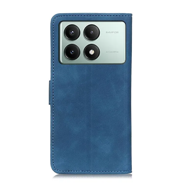 KHAZNEH RETRO Peňaženkové puzdro pre Xiaomi Poco X6 Pro 5G modré
