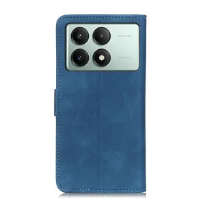 KHAZNEH RETRO Peňaženkové puzdro pre Xiaomi Poco X6 Pro 5G modré