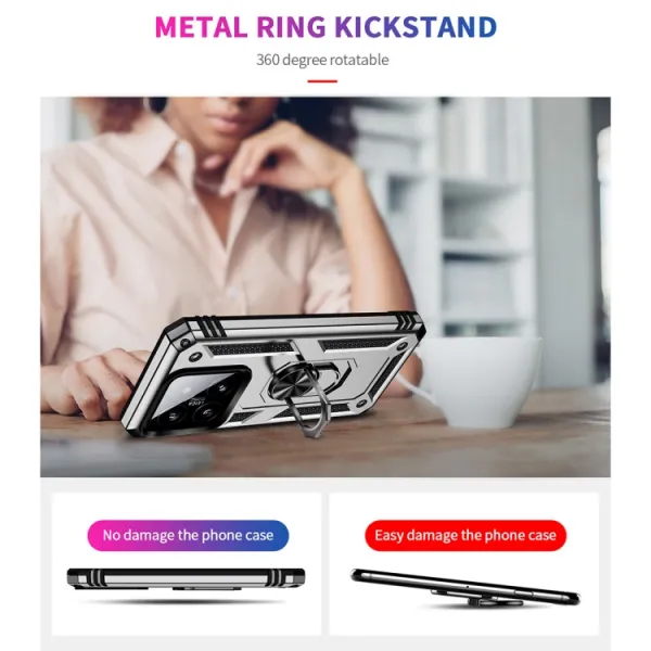 RING Kryt s držiakom pre Xiaomi 14 strieborný