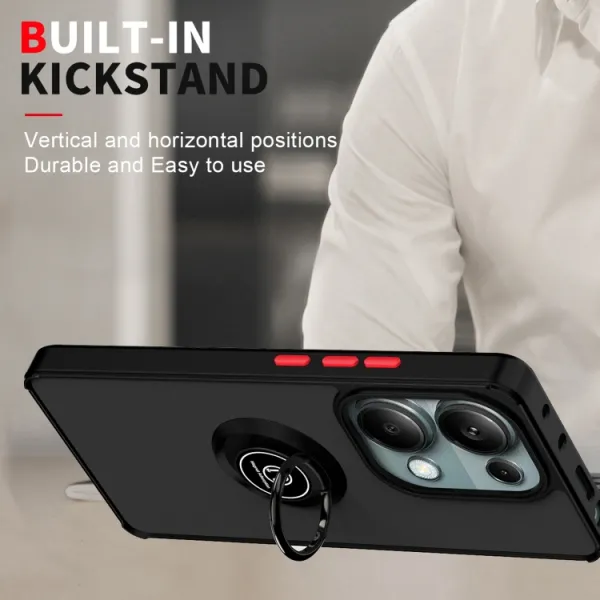 SHADOW Ochranný kryt s držiakom Xiaomi Redmi Note 13 Pro čierny