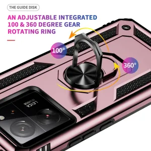 RING Kryt s držiakom pre Xiaomi 14 ružový