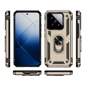 RING Kryt s držiakom pre Xiaomi 14 zlatý