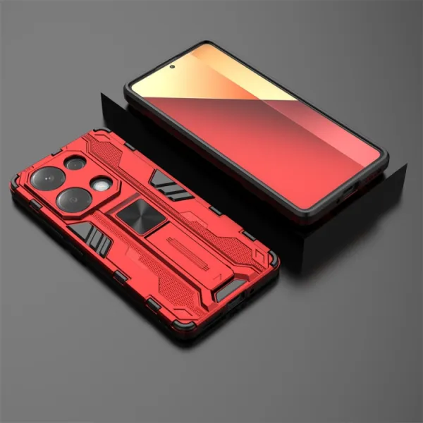 SUPERSONIC Odolný obal pre Xiaomi Redmi Note 13 Pro červený