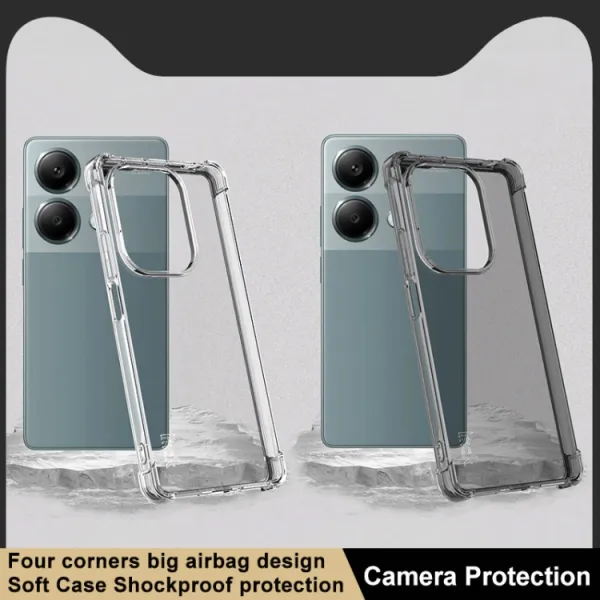 IMAK Ochranný silikónový obal pre Xiaomi Redmi Note 13 Pro čierny