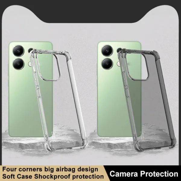 IMAK Ochranný silikónový obal pre Xiaomi Redmi Note 13 čierny