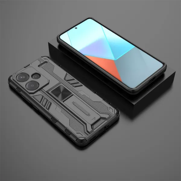 SUPERSONIC Odolný obal pre Xiaomi Redmi Note 13 Pro+ 5G čierny