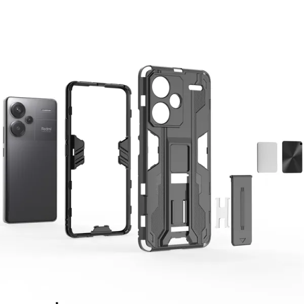 SUPERSONIC Odolný obal pre Xiaomi Redmi Note 13 Pro+ 5G  šedý