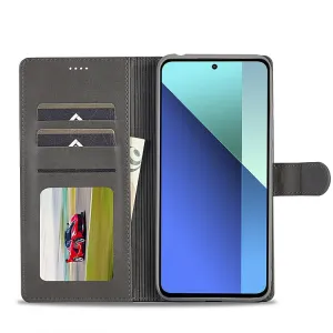 IMEEKE Peňaženkový obal pre Xiaomi Redmi Note 13 Pro šedý