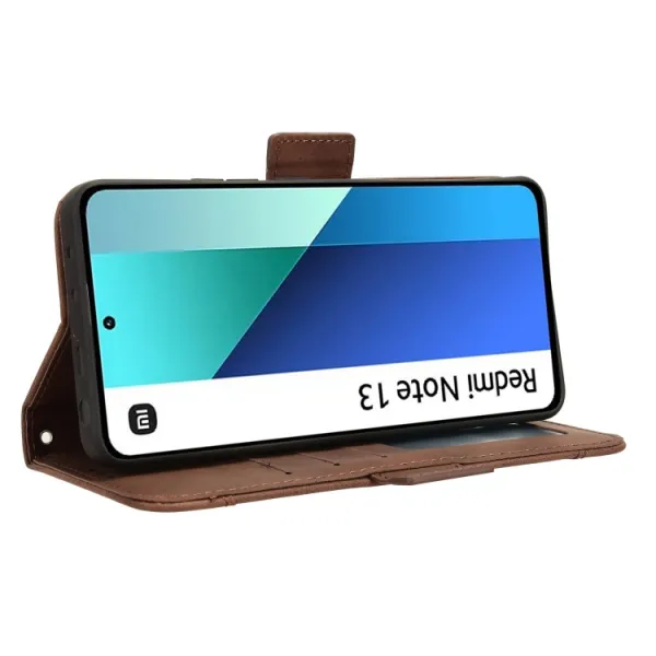 SLOT Peňaženkový obal pre Xiaomi Redmi Note 13 hnedý