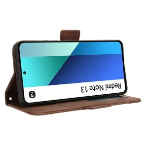 SLOT Peňaženkový obal pre Xiaomi Redmi Note 13 hnedý