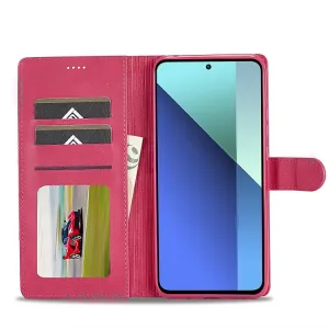 IMEEKE Peňaženkový obal pre Xiaomi Redmi Note 13 ružový