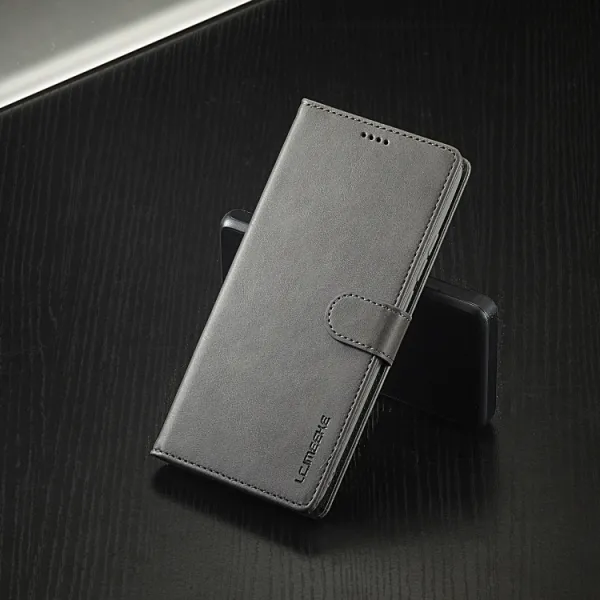 IMEEKE Peňaženkový obal pre Xiaomi Redmi Note 13 Pro šedý