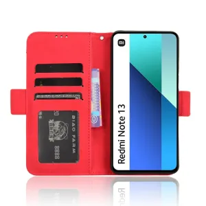 SLOT Peňaženkový obal pre Xiaomi Redmi Note 13 červený