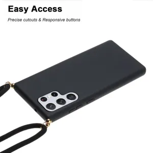 ROPE Kryt so šnúrkou Samsung Galaxy S24 Ultra 5G čierny