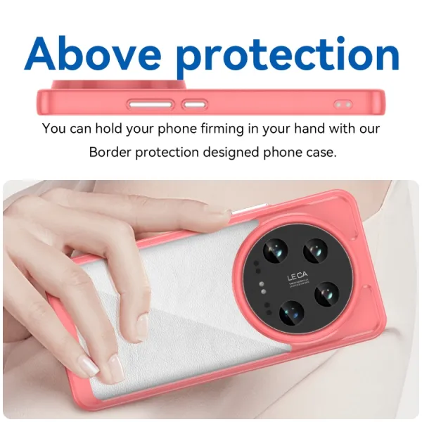 CRYSTAL Ochranný kryt pre Xiaomi 14 Ultra červený