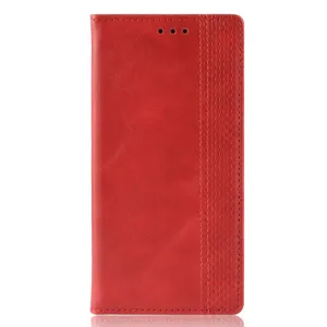BUSINESS Peňaženkový kryt pre OnePlus 8 Pro červený