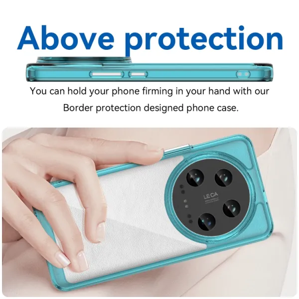 CRYSTAL Ochranný kryt pre Xiaomi 14 Ultra tyrkysový