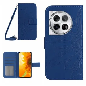 ART SUNFLOWER Peňaženkový obal pre OnePlus 12R modrý