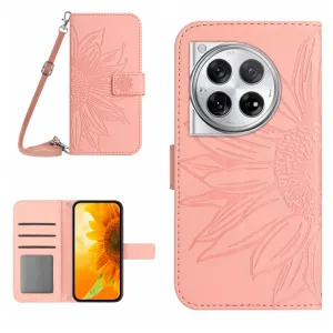 ART SUNFLOWER Peňaženkový obal pre OnePlus 12R ružový