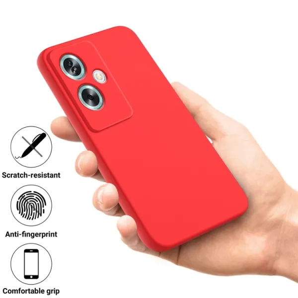 RUBBER Ochranný kryt pre OnePlus Nord N30 SE 5G červený
