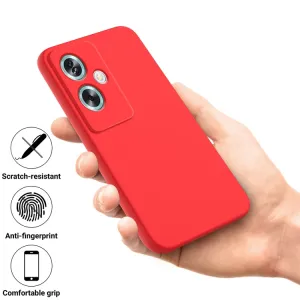 RUBBER Ochranný kryt pre OnePlus Nord N30 SE 5G červený